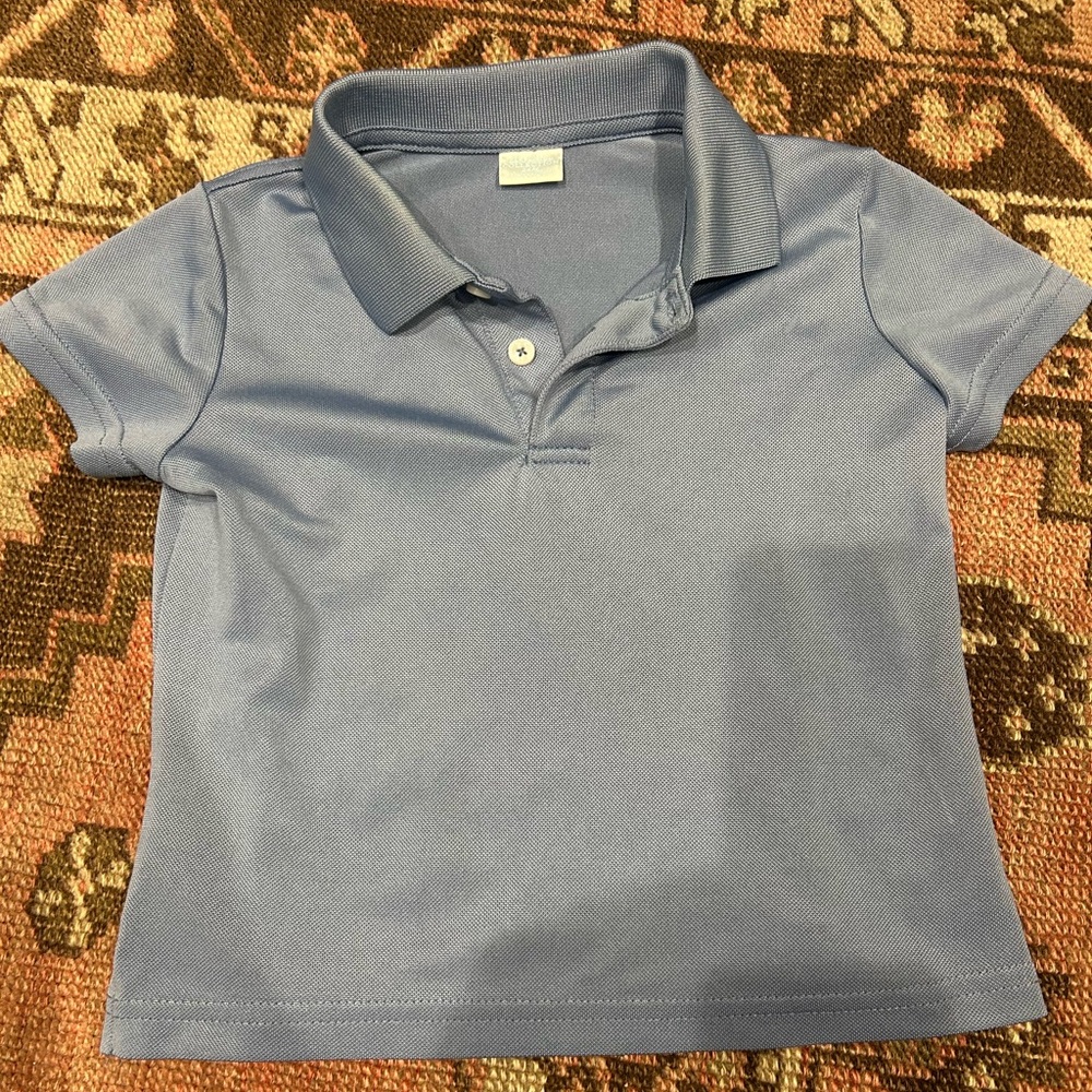 Edgehill Collection blue performance polo, 24 month